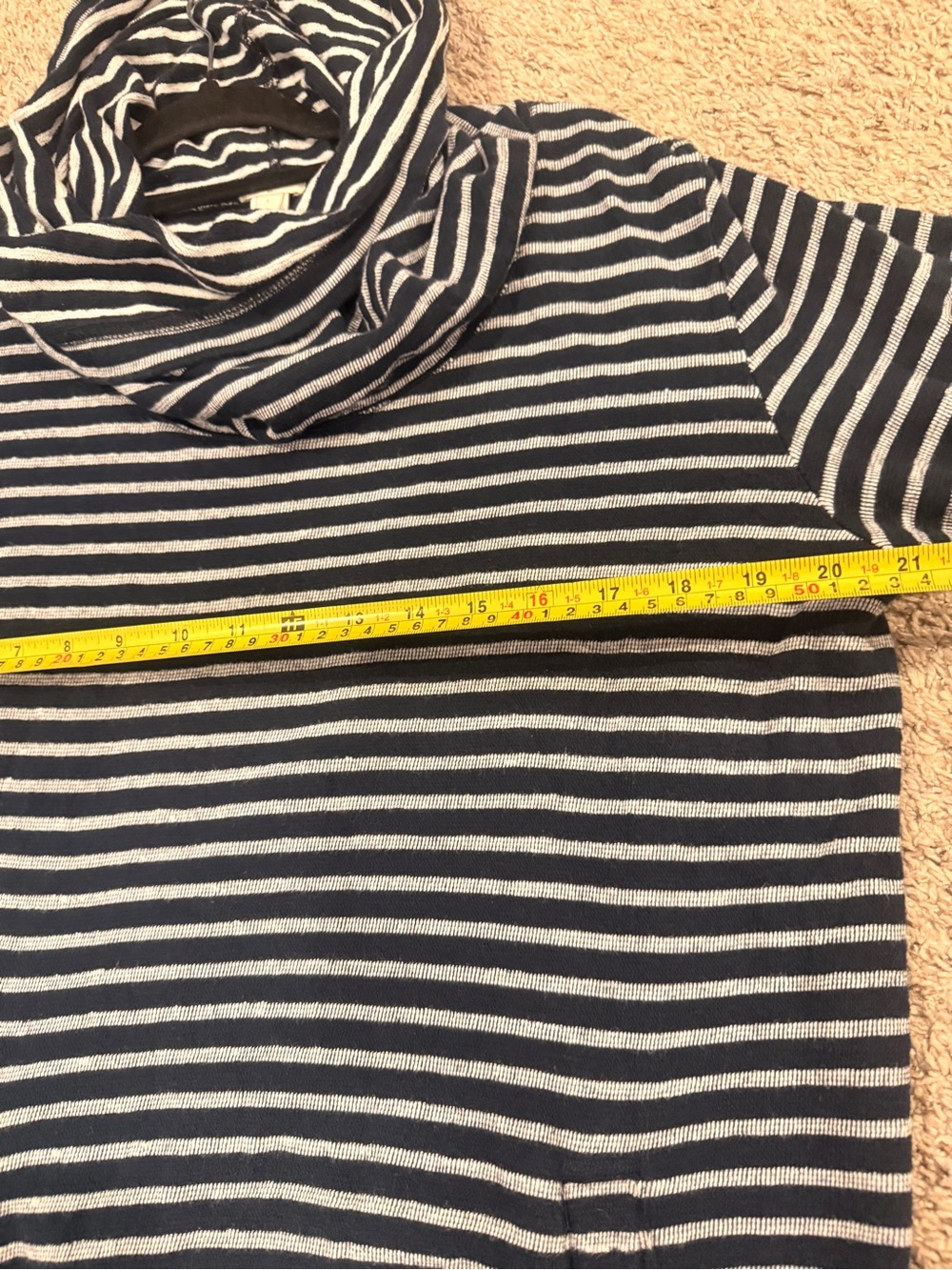 J. Crew Striped Cowl Neck Sweater - Black & White - Picture 5 of 8
